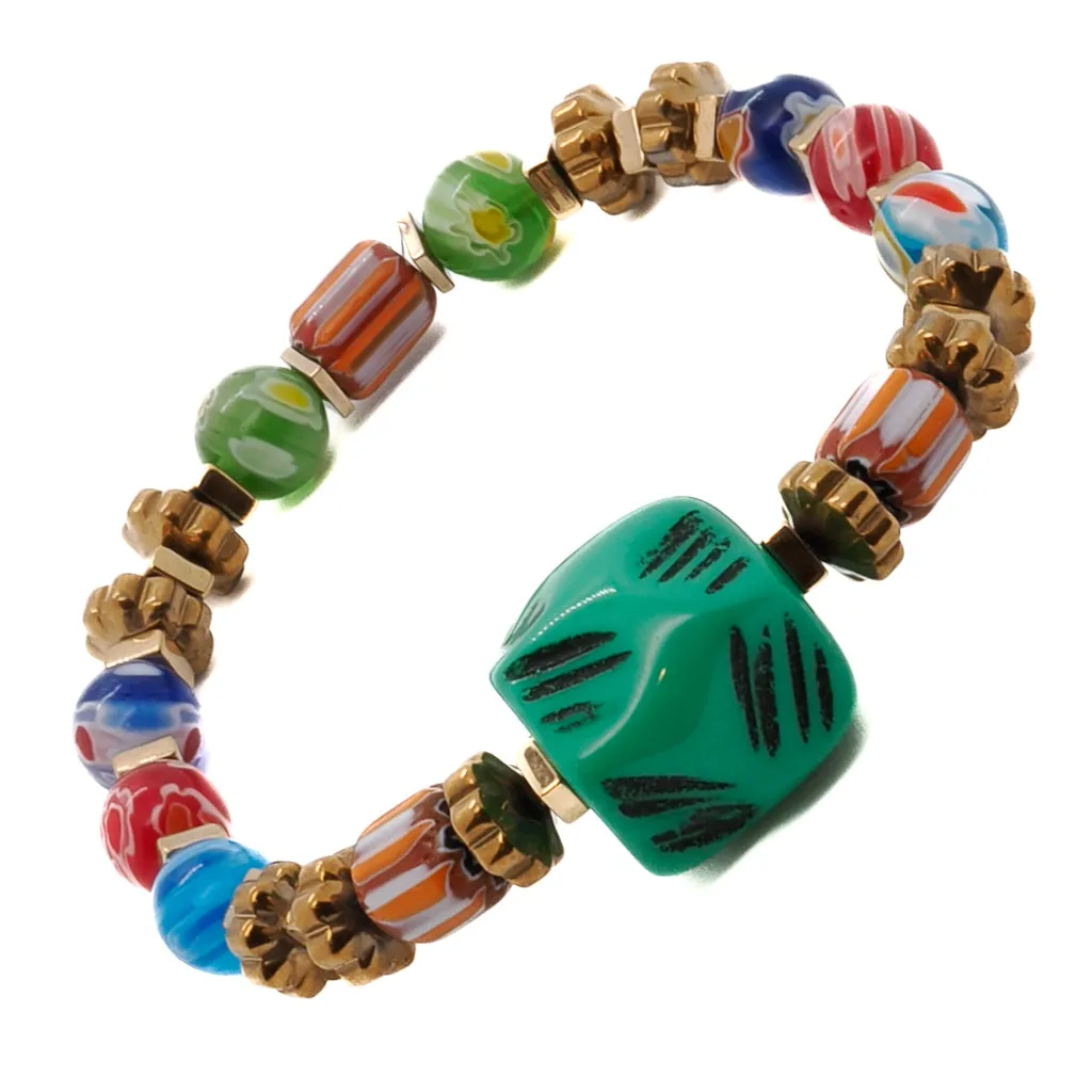 African Colors Women Beaded Bracelet