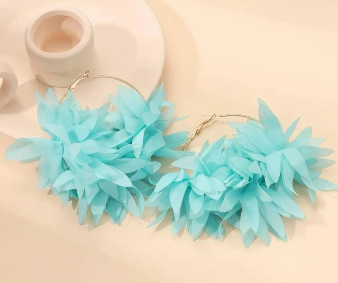 ALOHA HOOP EARRINGS
