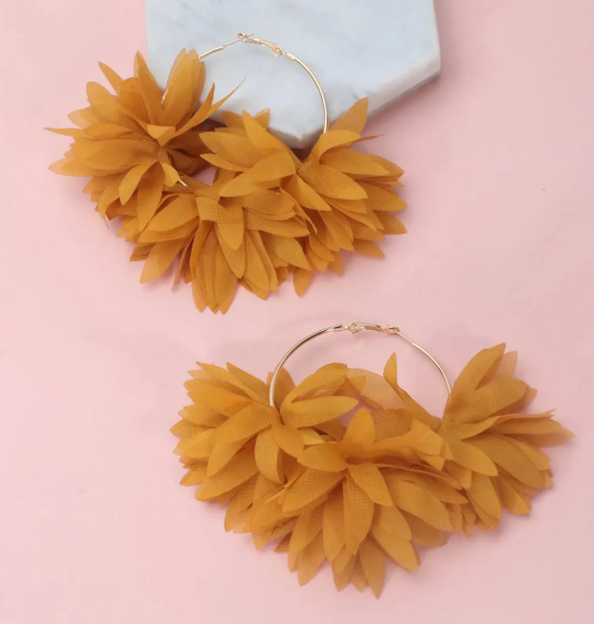 ALOHA HOOP EARRINGS