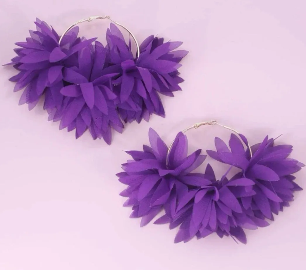 ALOHA HOOP EARRINGS