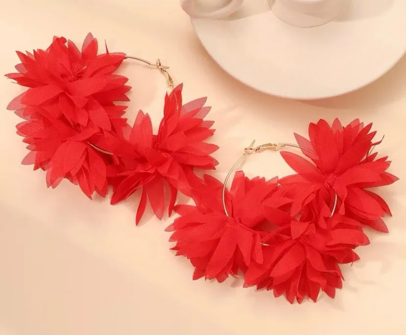 ALOHA HOOP EARRINGS