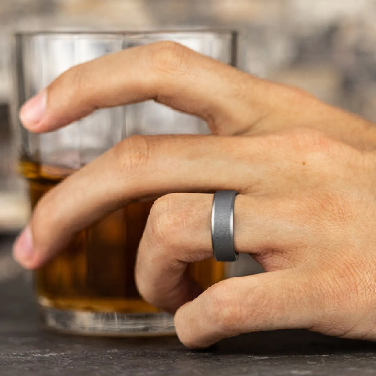 Alpha Tantalum Comfort Fit 7.0 Wedding Band Ring