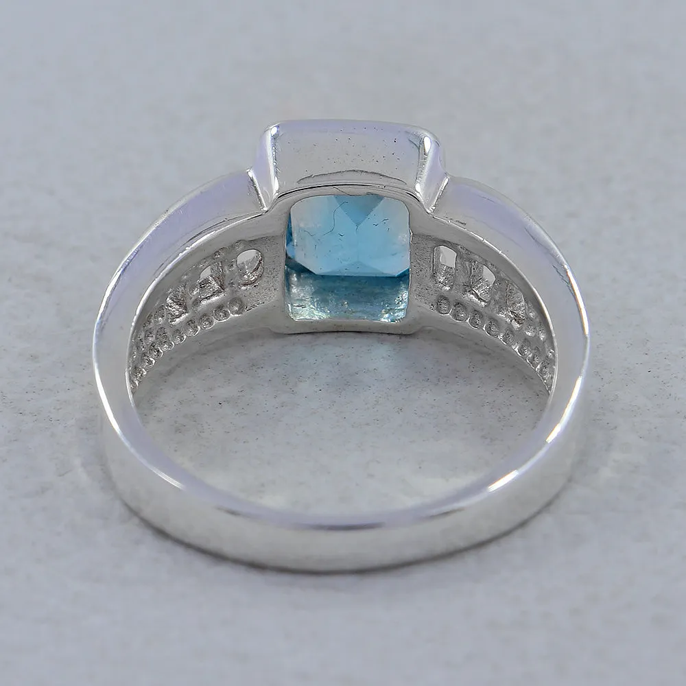 Amethyst Designer Ring 925 Sterling Silver