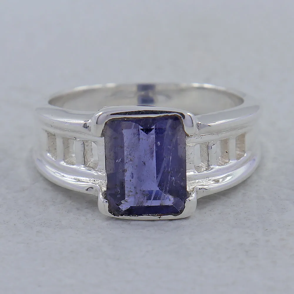 Amethyst Designer Ring 925 Sterling Silver