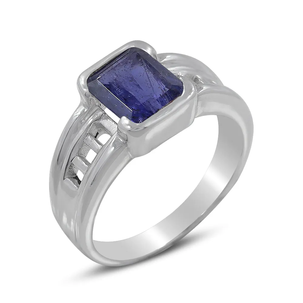 Amethyst Designer Ring 925 Sterling Silver