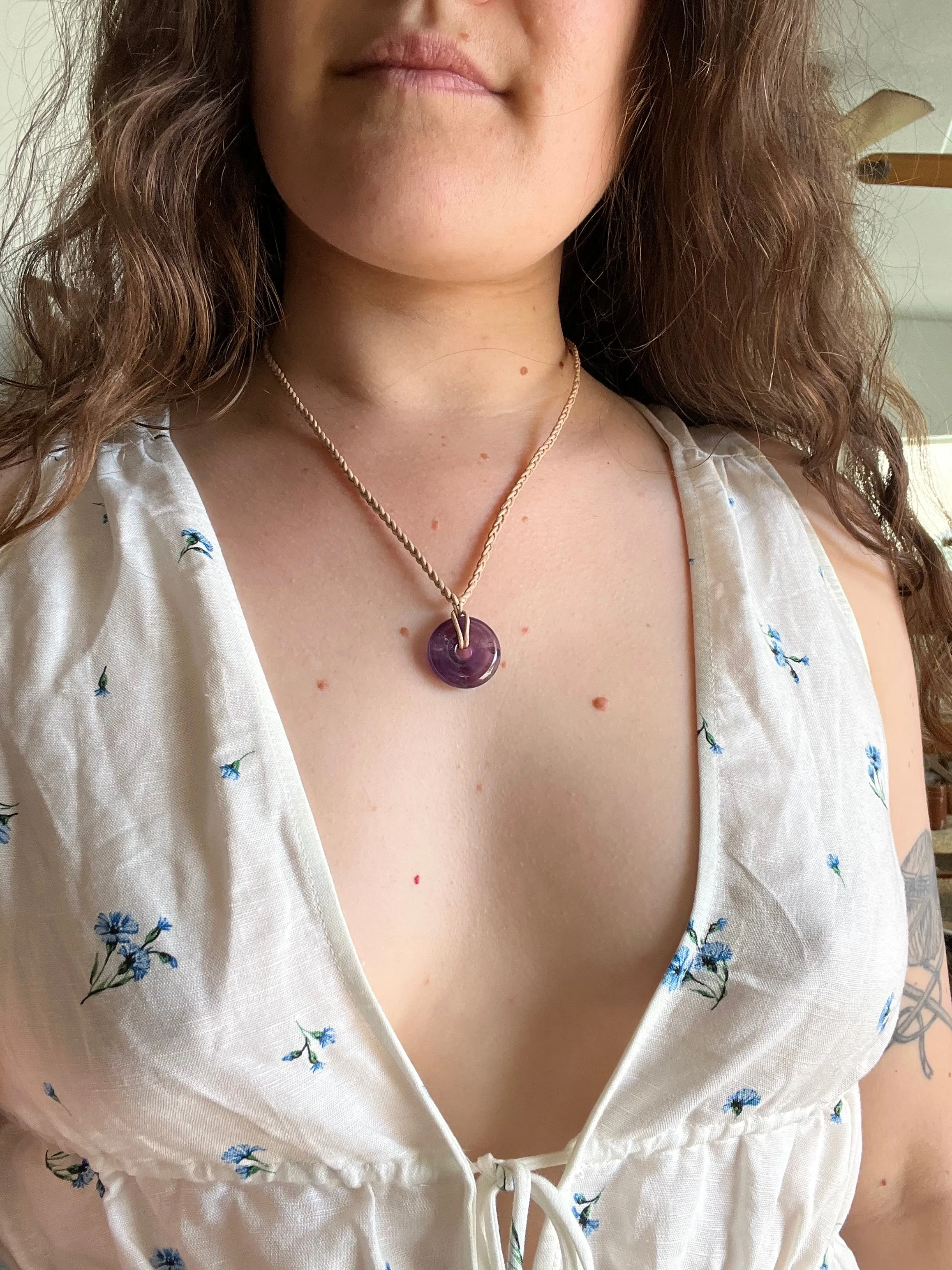 Amethyst Pi Necklace