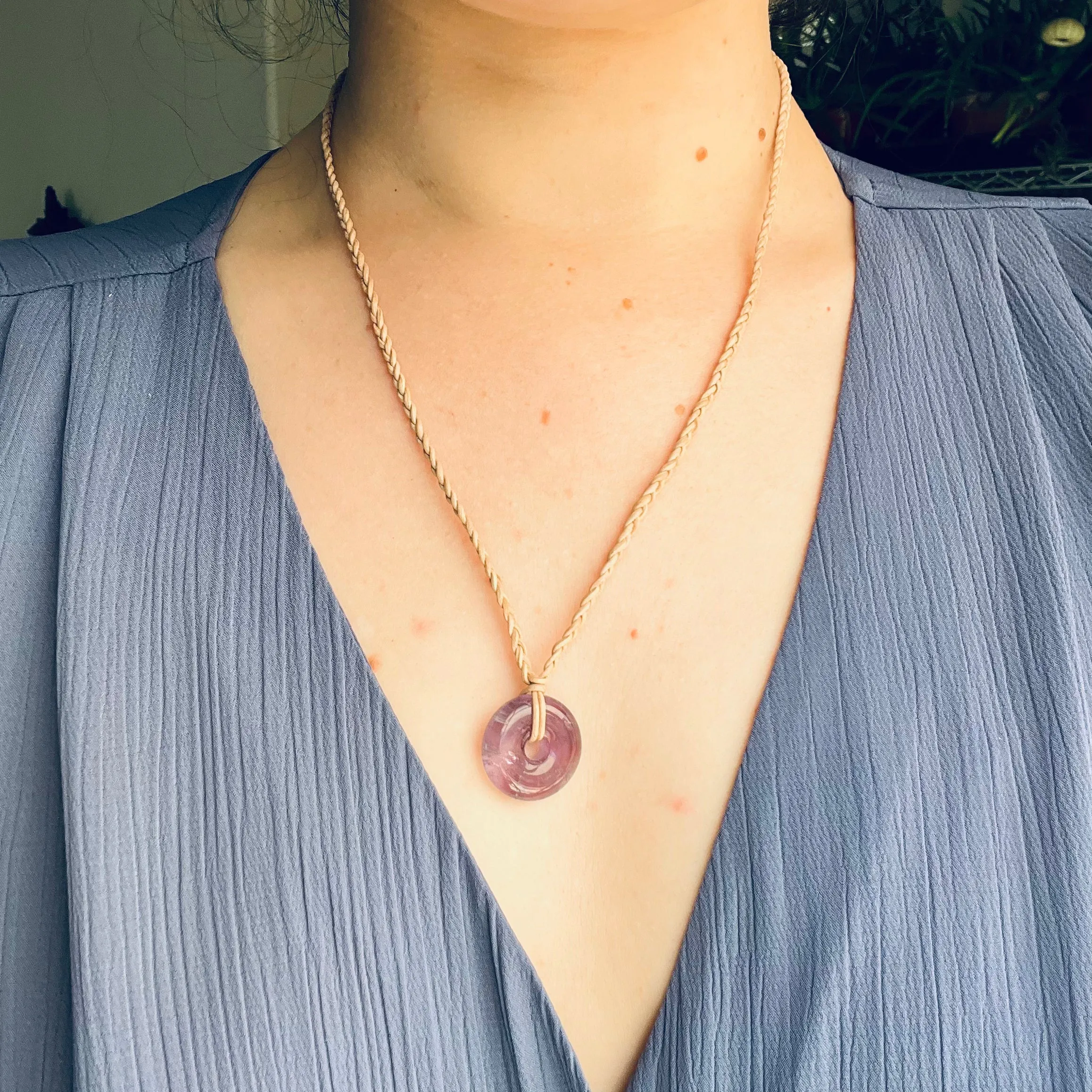 Amethyst Pi Necklace