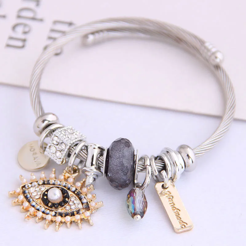 Angel Wings/Devil Eyes Adjustable Bracelet UB3217