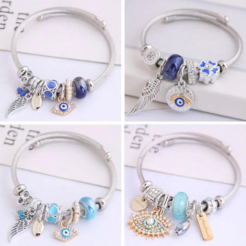 Angel Wings/Devil Eyes Adjustable Bracelet UB3217