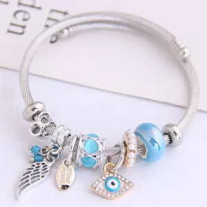 Angel Wings/Devil Eyes Adjustable Bracelet UB3217