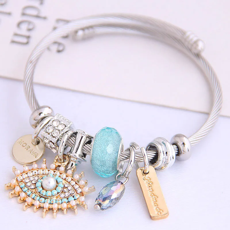 Angel Wings/Devil Eyes Adjustable Bracelet UB3217
