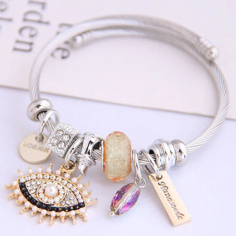 Angel Wings/Devil Eyes Adjustable Bracelet UB3217