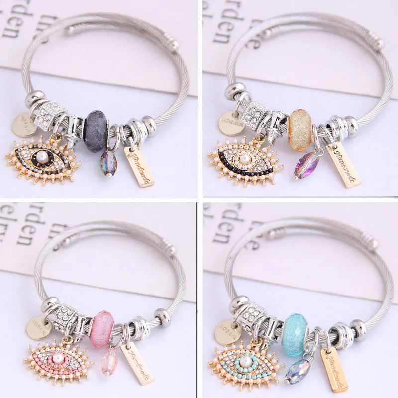 Angel Wings/Devil Eyes Adjustable Bracelet UB3217