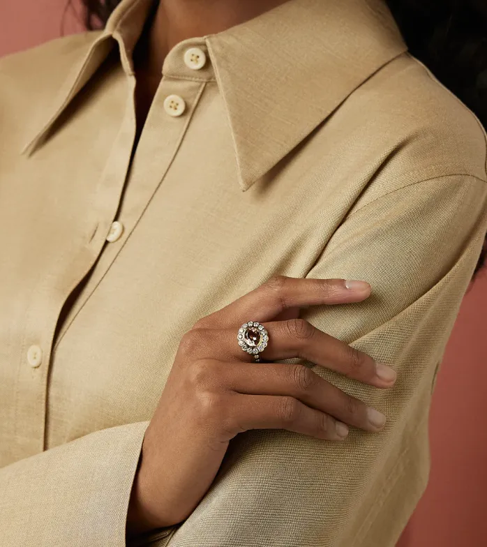 Aquamarine Alexandra Ring