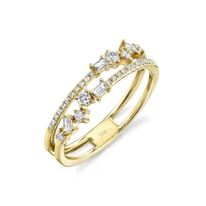 Baguette & Round Diamond Ring