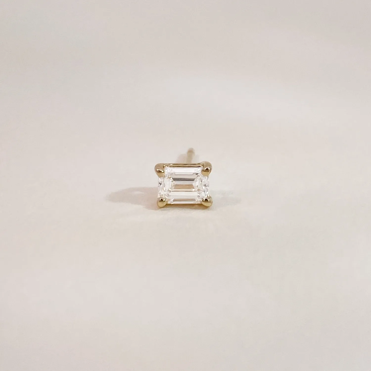 Baguette Diamond Studs