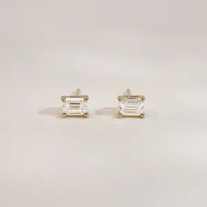 Baguette Diamond Studs