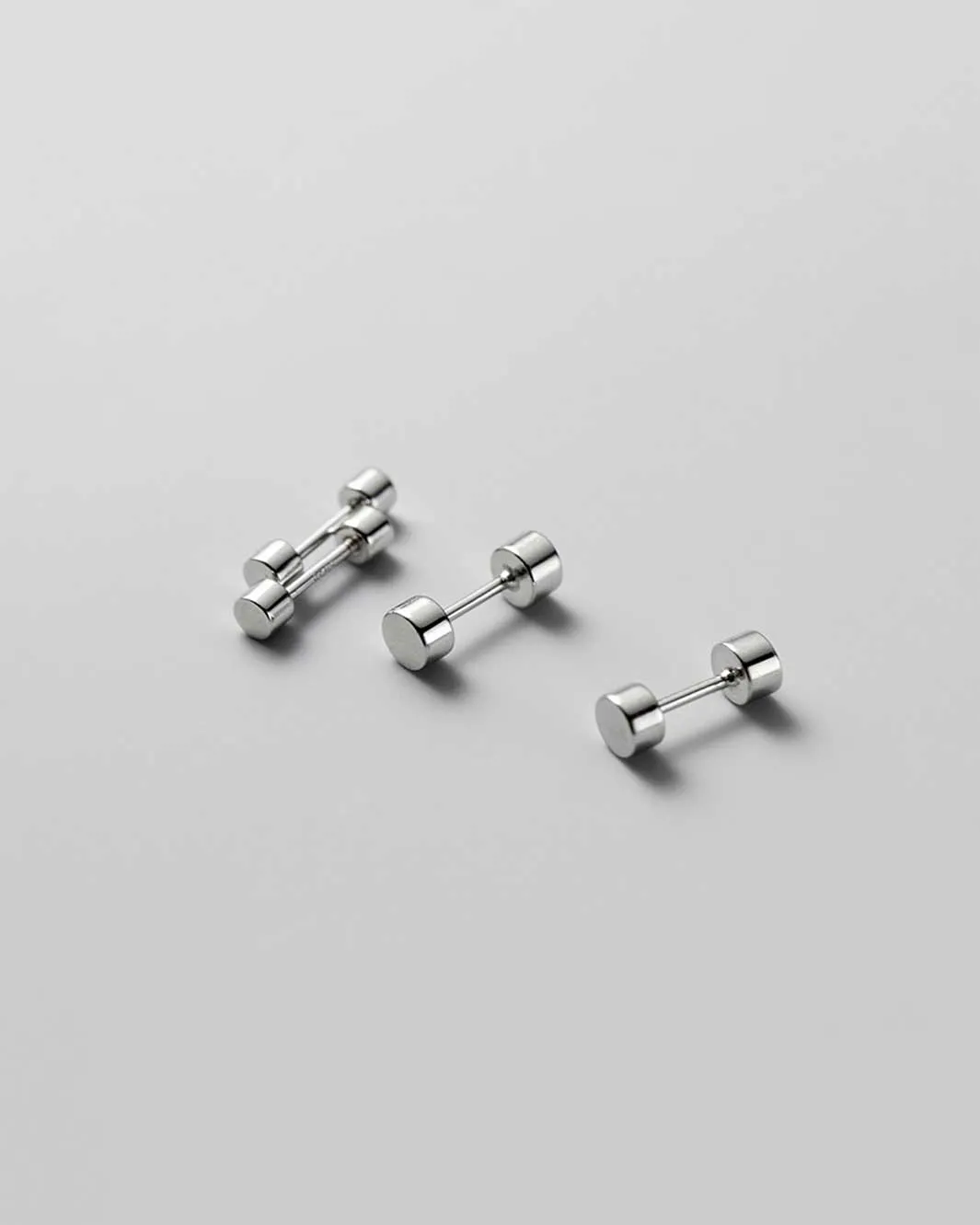 Basic Round Barbell Earrings