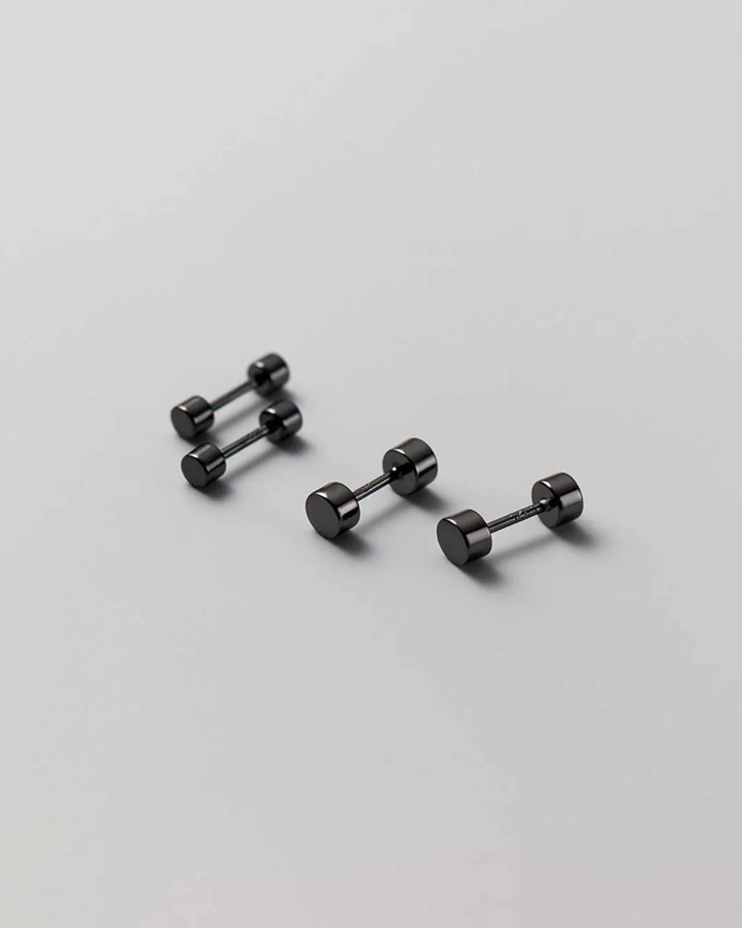 Basic Round Barbell Earrings