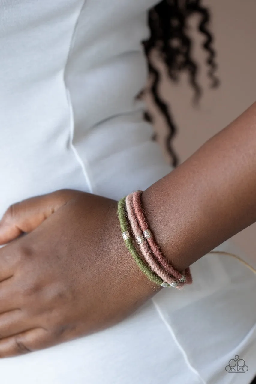 Beach Boundaries Multi Pink Paparazzi Bracelet