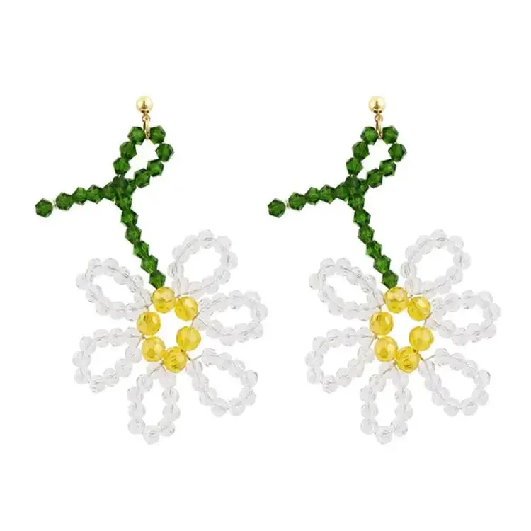Beaded Daisy Earrings for a Fresh and Vibrant Look