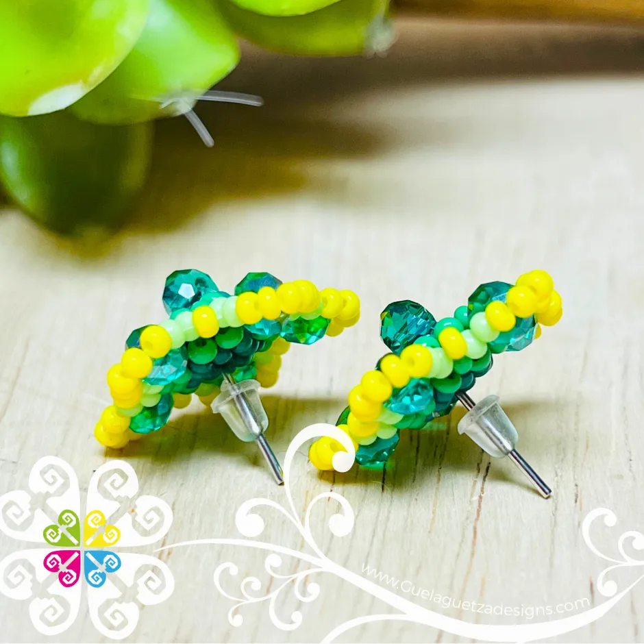 Beaded Estrella Studs