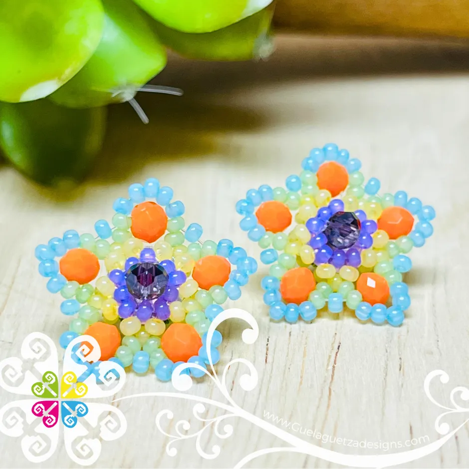 Beaded Estrella Studs
