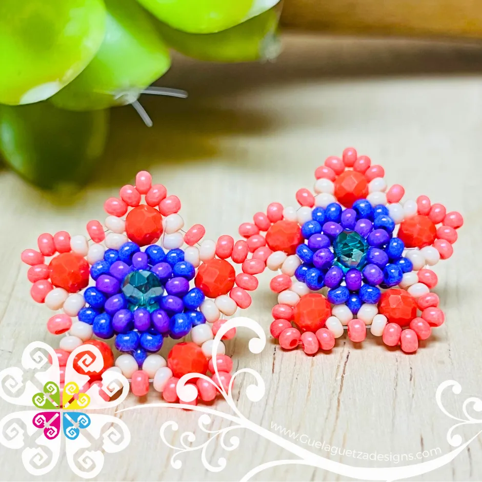 Beaded Estrella Studs