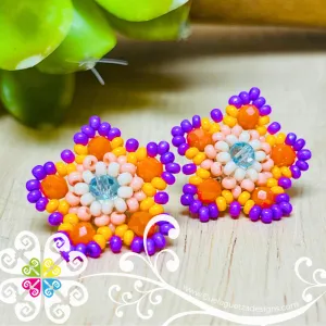 Beaded Estrella Studs