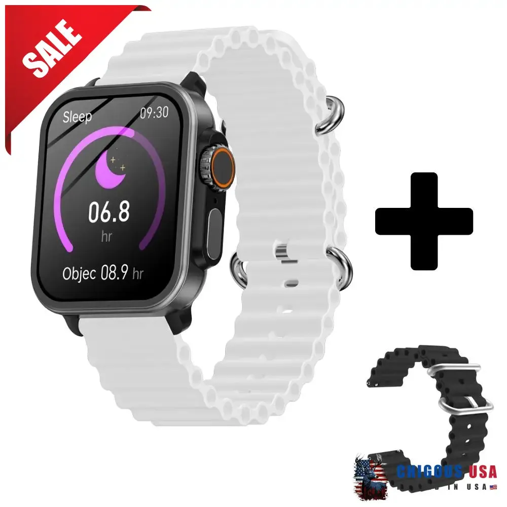 BEARSCOME VEE Bluetooth Call ECG/EKG Blood Oxygen Sleep Monitoring Music SmartWatch