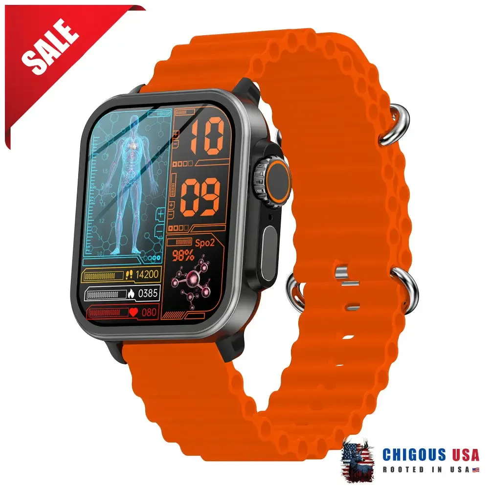 BEARSCOME VEE Bluetooth Call ECG/EKG Blood Oxygen Sleep Monitoring Music SmartWatch