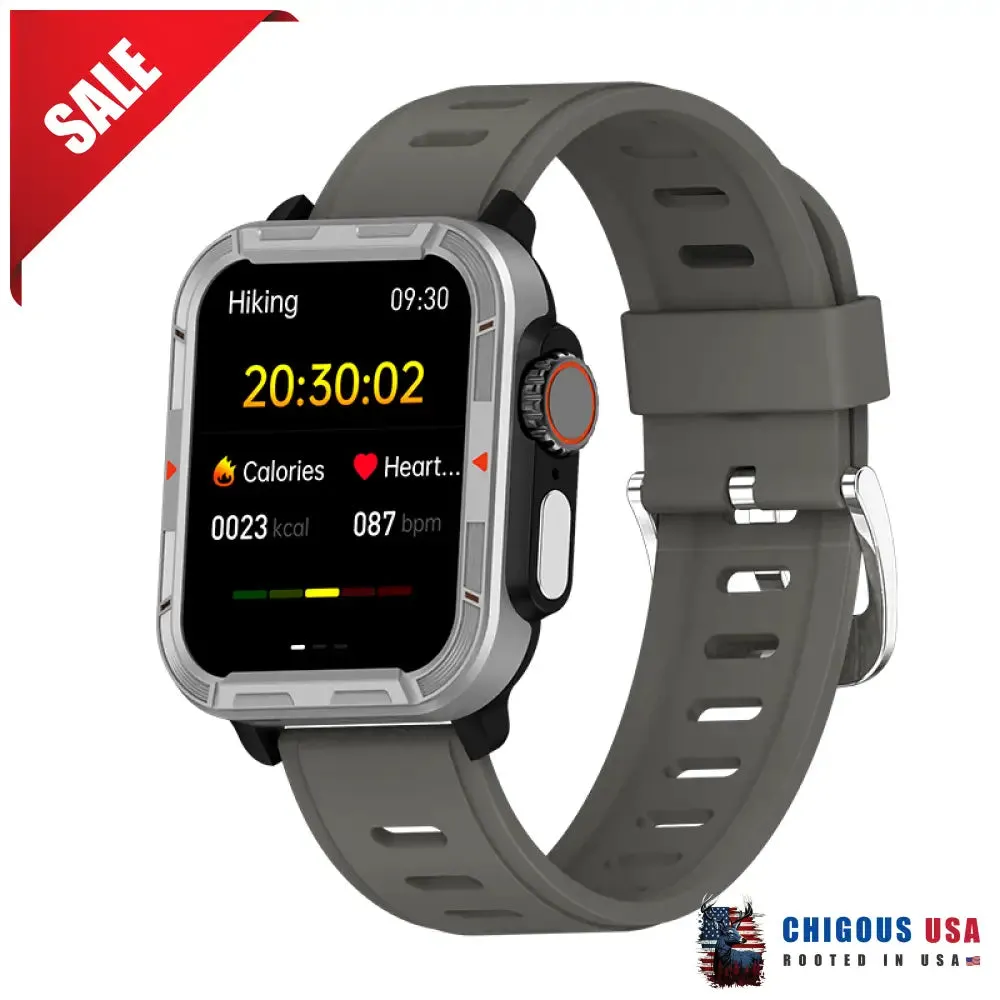 BEARSCOME VEE Bluetooth Call ECG/EKG Blood Oxygen Sleep Monitoring Music SmartWatch