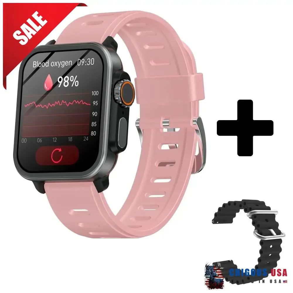 BEARSCOME VEE Bluetooth Call ECG/EKG Blood Oxygen Sleep Monitoring Music SmartWatch