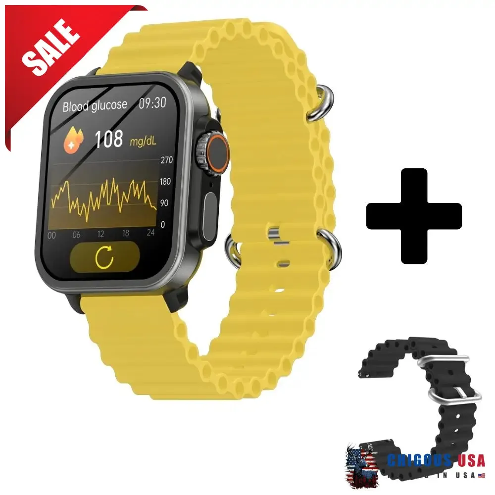 BEARSCOME VEE Bluetooth Call ECG/EKG Blood Oxygen Sleep Monitoring Music SmartWatch