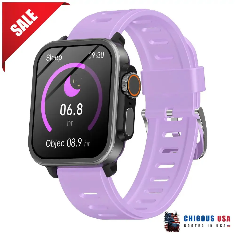 BEARSCOME VEE Bluetooth Call ECG/EKG Blood Oxygen Sleep Monitoring Music SmartWatch