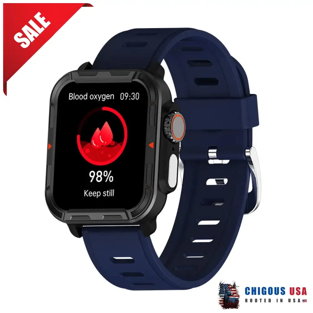 BEARSCOME VEE Bluetooth Call ECG/EKG Blood Oxygen Sleep Monitoring Music SmartWatch