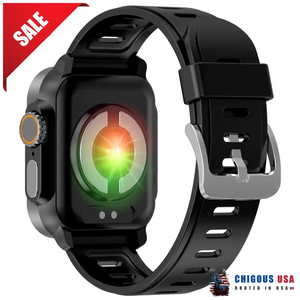 BEARSCOME VEE Bluetooth Call ECG/EKG Blood Oxygen Sleep Monitoring Music SmartWatch