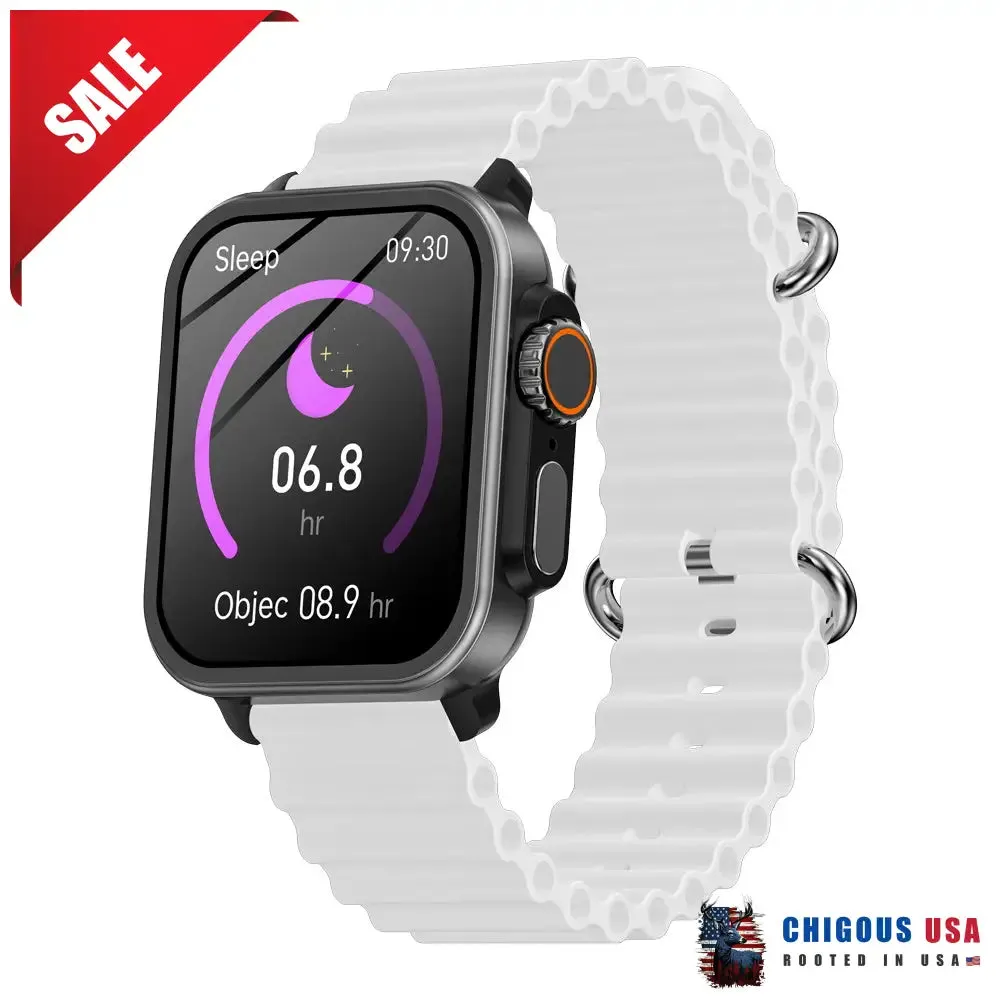 BEARSCOME VEE Bluetooth Call ECG/EKG Blood Oxygen Sleep Monitoring Music SmartWatch