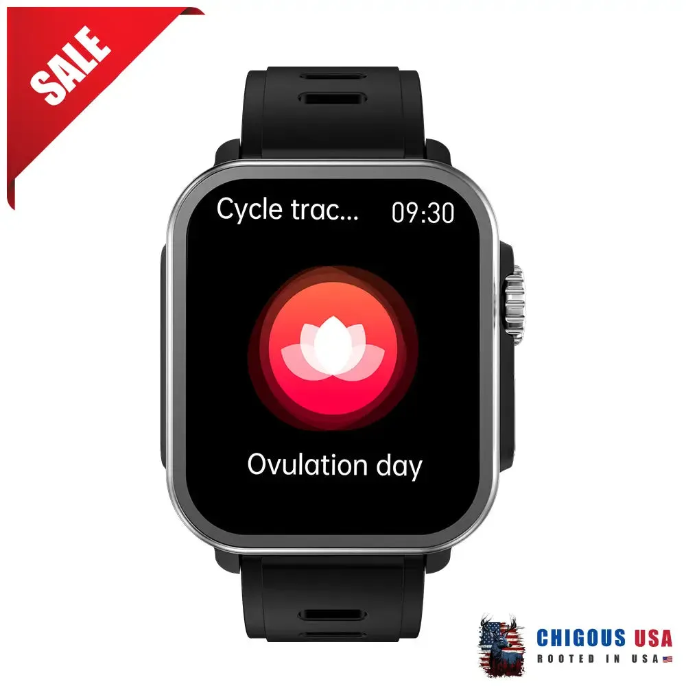 BEARSCOME VEE Bluetooth Call ECG/EKG Blood Oxygen Sleep Monitoring Music SmartWatch