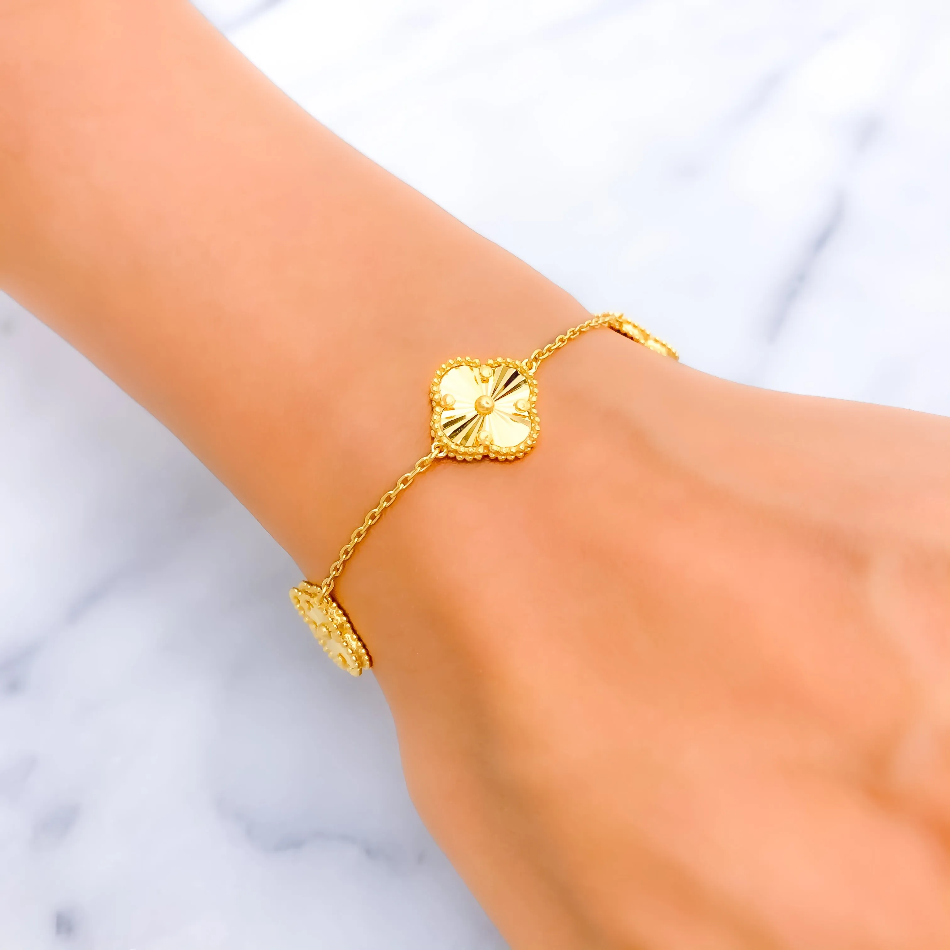 Bespoke Dressy 21k Gold Bracelet