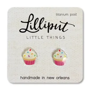 Birthday Cupcake Post Earrings