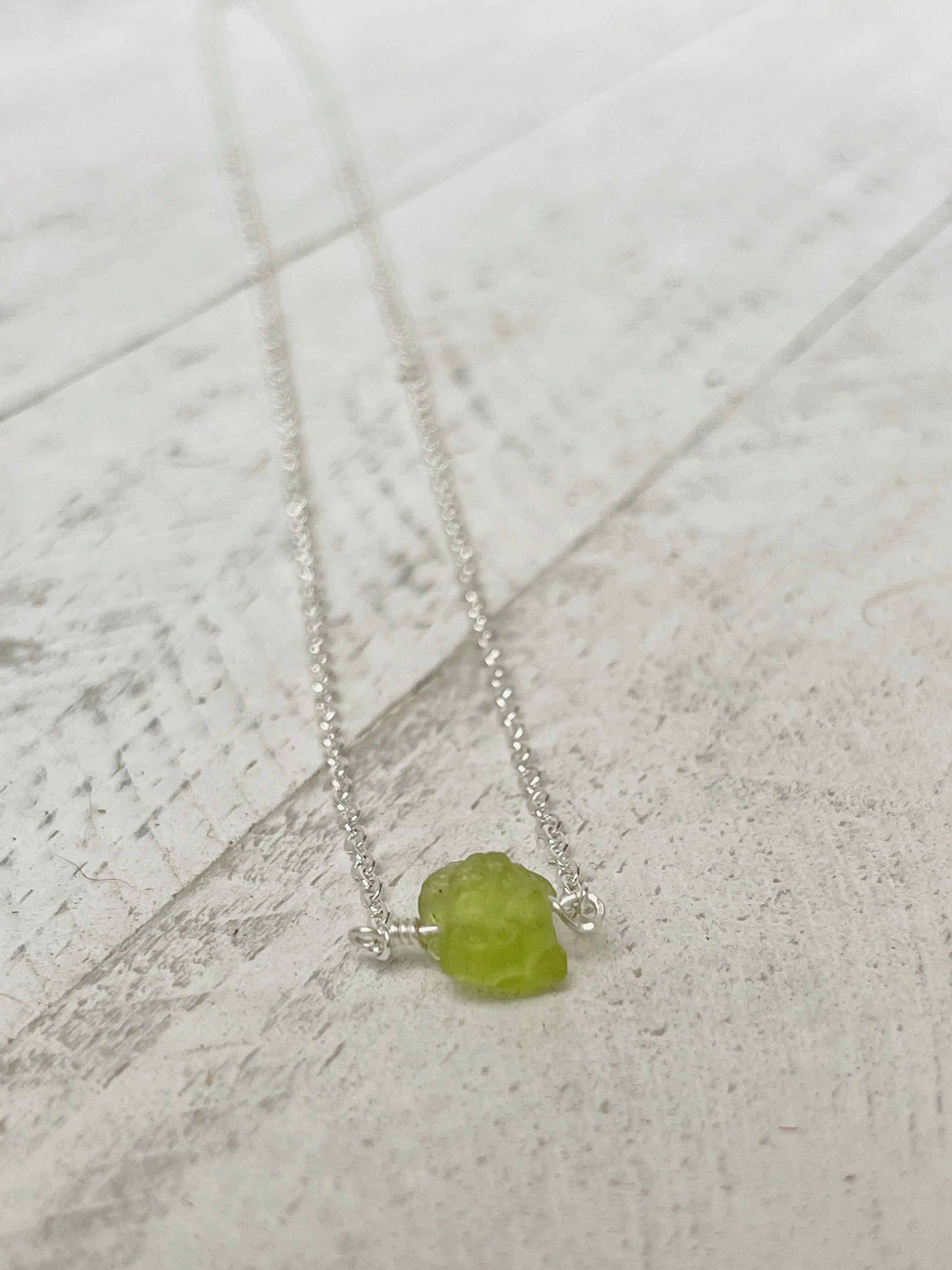 Birthstone Necklace - August - Peridot