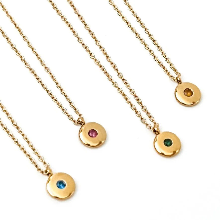 Birthstone Necklace || Choose Month