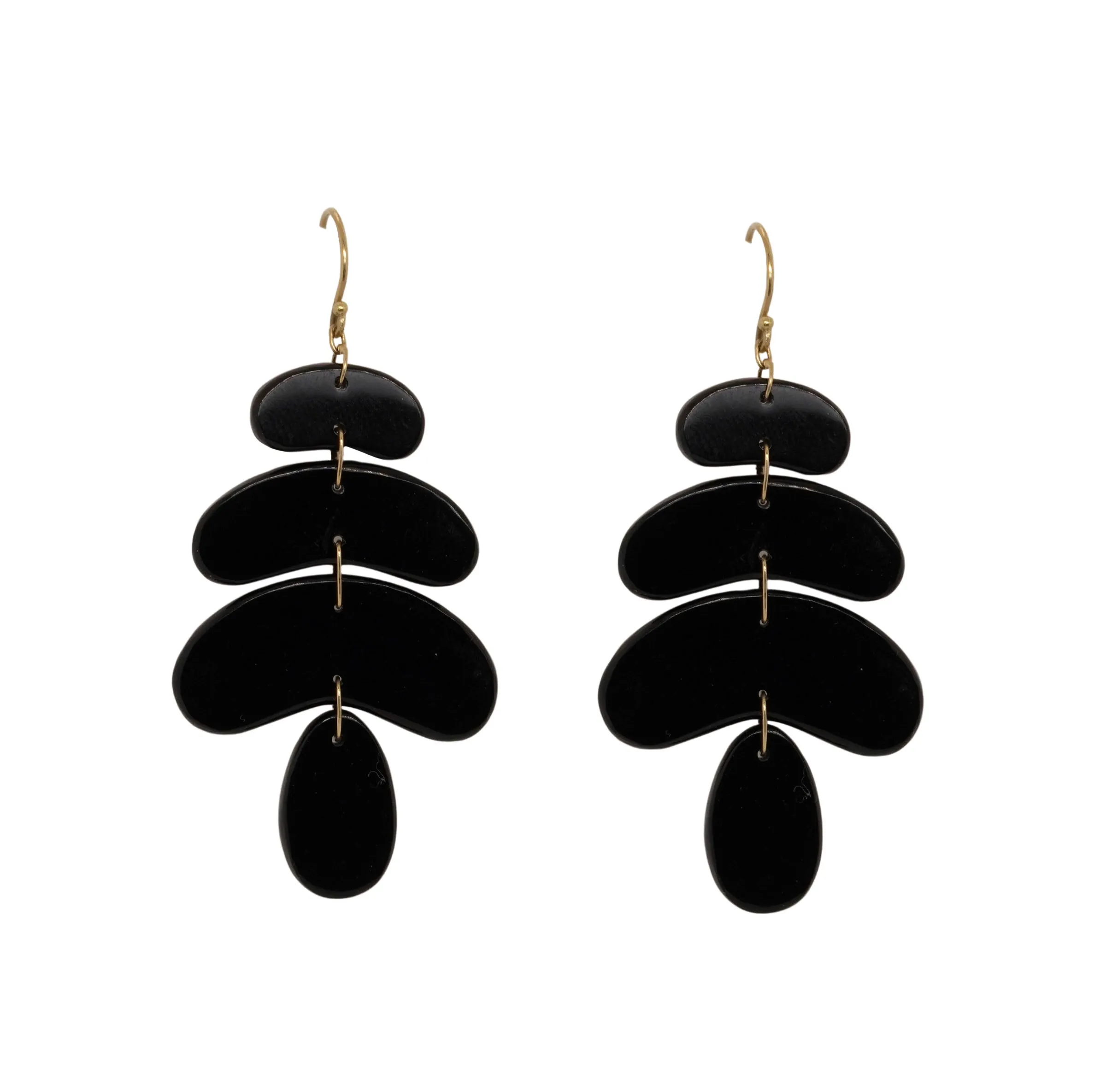 Black Onyx Small Totem Earrings