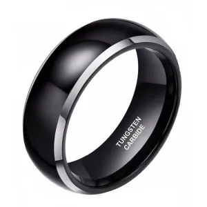 Black Tungsten Carbide Men's Wedding Band