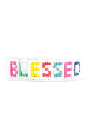BLESSED SEED BEADS PULL TIE BRACELET