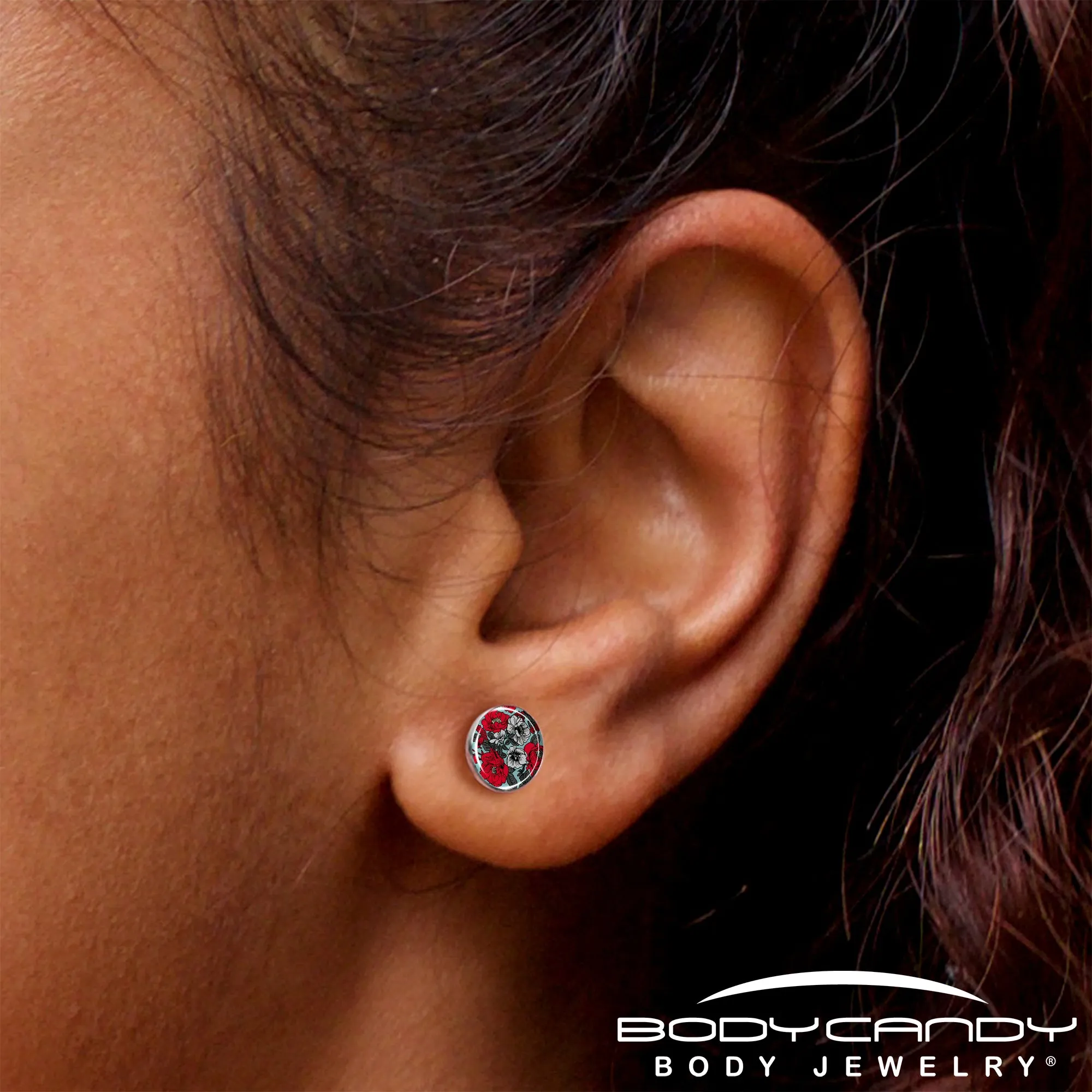 Blossom Creation Vibrant Bloom of Flowers Stud Earrings