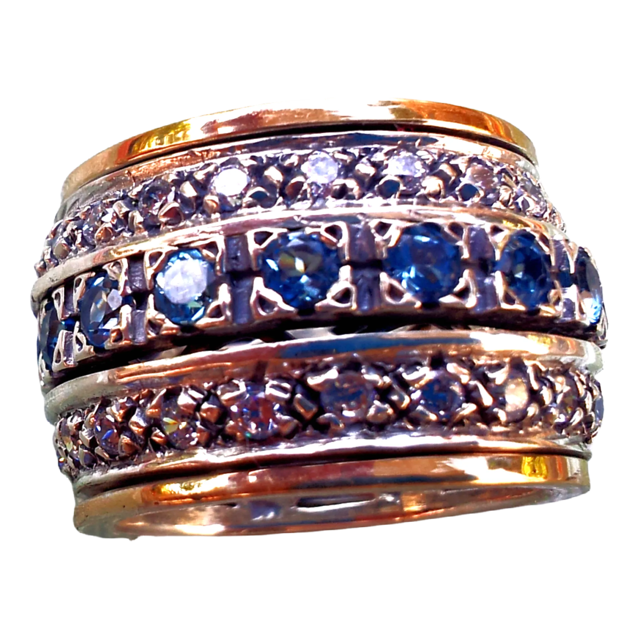 Bluenoemi Spinner Ring for woman. Israeli spinner rings