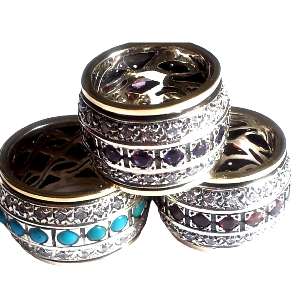 Bluenoemi Spinner Ring for woman. Israeli spinner rings