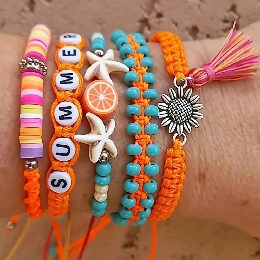 Boho Beach Bracelet - 5 Piece Set
